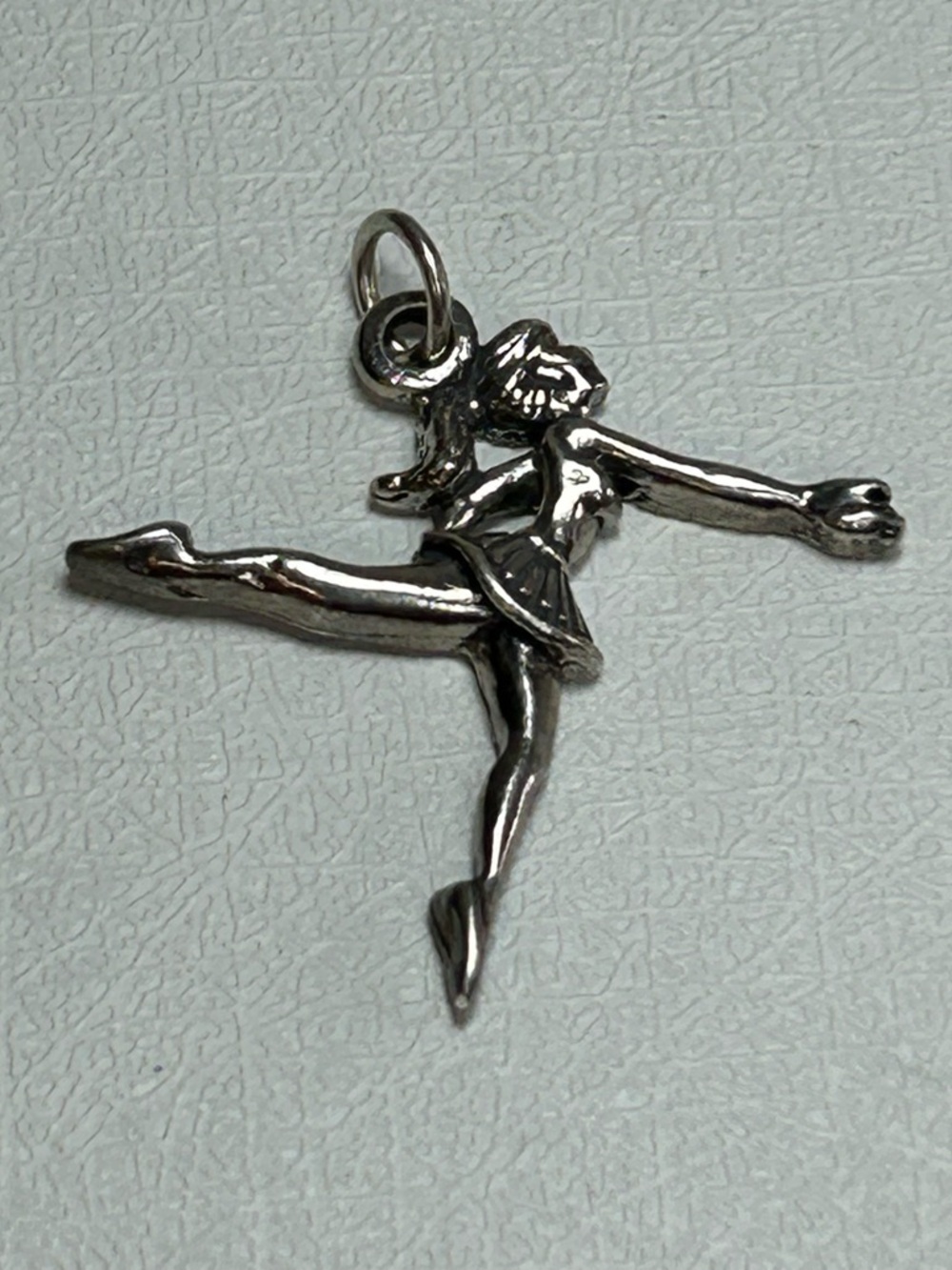 Vintage Ballerina Charm Sterling Silver 925 Dancer Pendant Women Jewelry